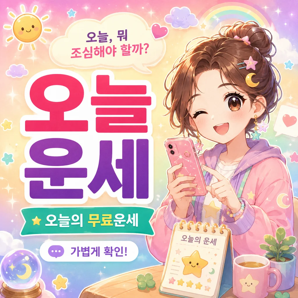 오늘, 뭐 조심해야 할까?